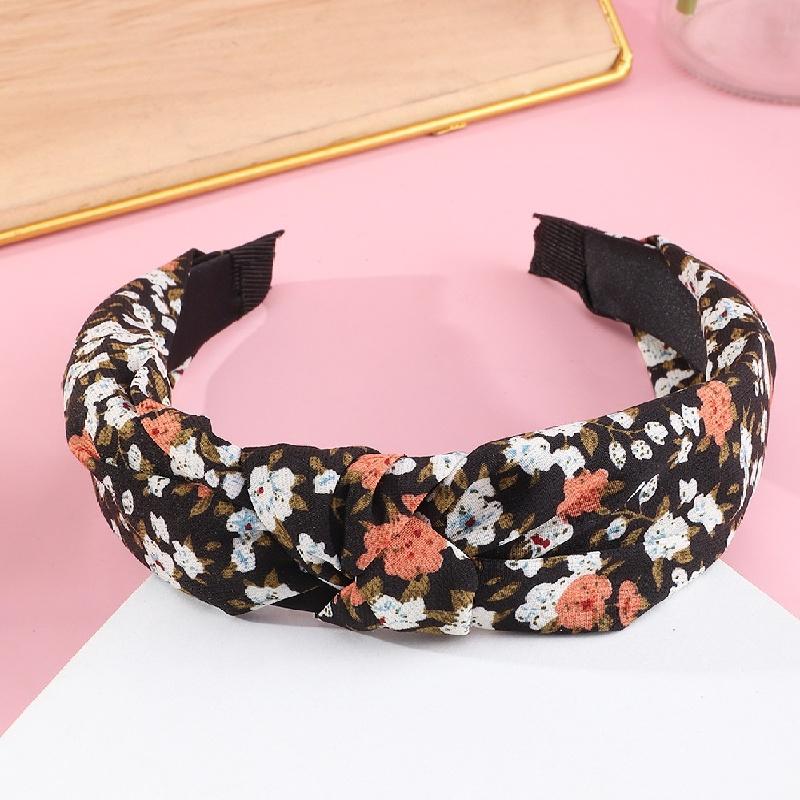 4PCS Fabric, Flower, Temperament Girl, Headdress, Adult Headband, Fashion Flower, Daisy, Knot, Female, Hairband