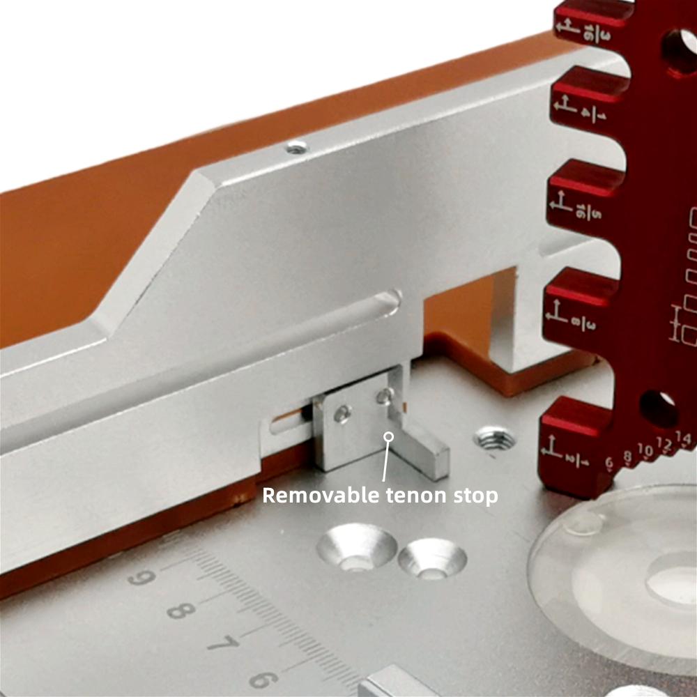 Wood Milling Flip Board W/ Sliding Fence Tenoning Stopper Block & Miter Gauge Guide Set - Woodworking Router Table Insert Plate