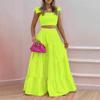 2025 Spring European & American Women's Trendy Mid-Waist Swing Skirt & Sexy Sling Set
