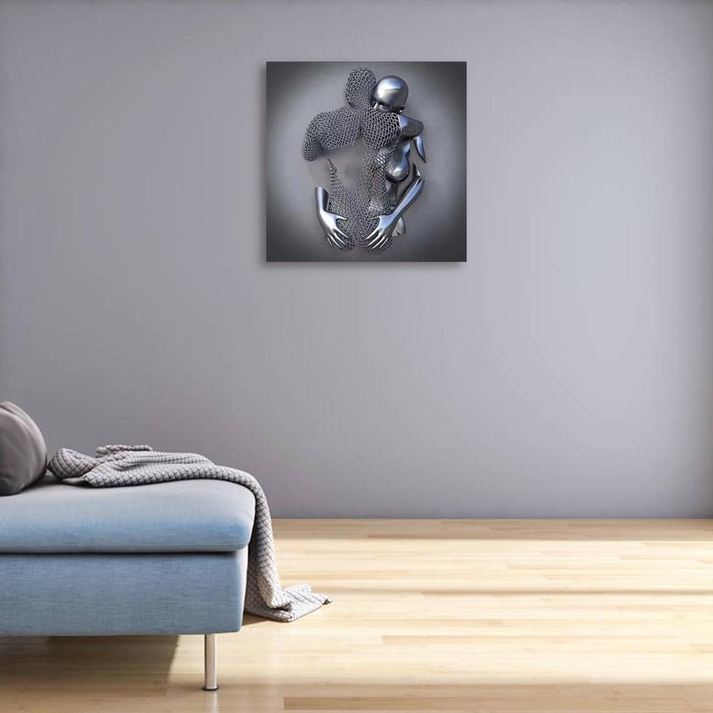 Buy Love Heart 3D Effect Wall ArtValentine's Day Canvas Wall Art