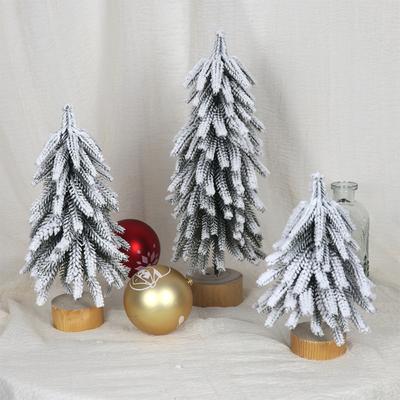 1PC Holiday Tabletop Decor Mini Christmas Tree Artificial Mini Tree Festive Home Decoration