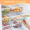 Undershelf Fridge Organizer,Extra-Deep Pull-Out Drawer for Cheese,Meat,and Produce,Ideal for Refrigerators Under 0.6",Send Goods from Local Warehouse
