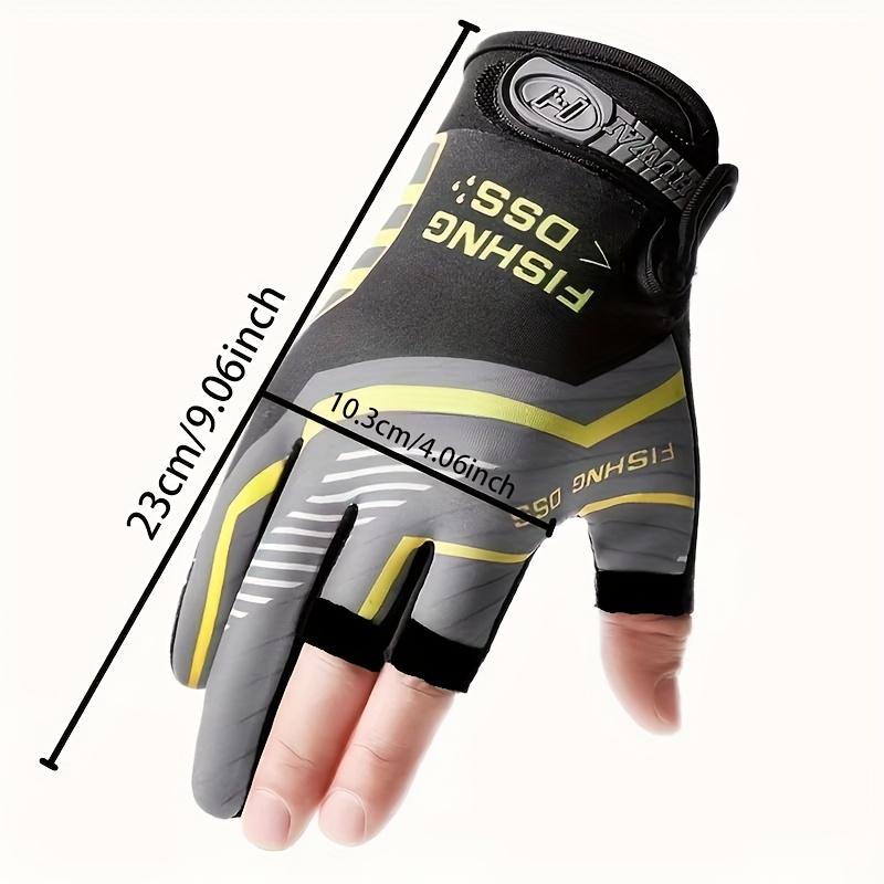 1 Pair of Durable Half-Finger Fishing Gloves, Breathable Non-Slip And Comfortable, Suitable for Cycling And Outdoor Fishing Activities.