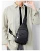 Men's Crossbody Chest Bag - Trendy Korean Style Cowhide Shoulder Bag