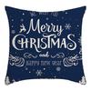 New Christmas Pillowcase Linen Digital Printed Short Plush Christmas Pillowcase Cushion Cover