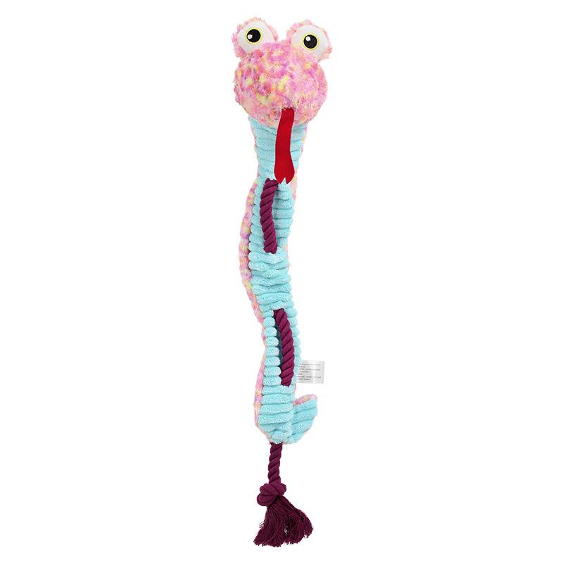 Pet Plush Squeak Cotton Rope Frog Dog Toys for Large Dogs Interactive Pet Products Puupy Dog Accessories