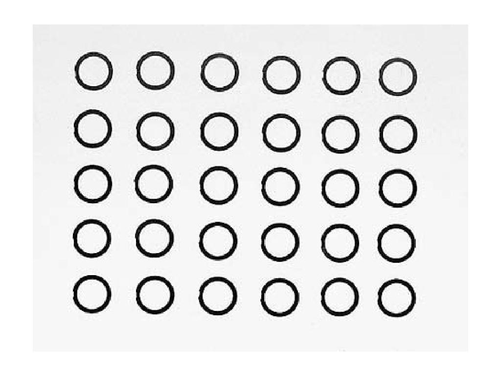 

Tamiya OPTIONS набір шайб HOP-UP OP-726 6мм (3 види/по 10 кожного)