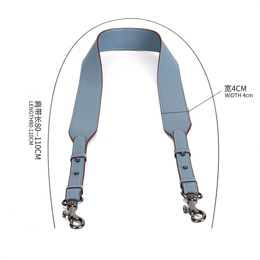 New Fashionable Cowhide Wide Shoulder Strap Universal Adjustable Length Shoulder Messenger Bag Replacement and Transformation Bag Strap Cross-border