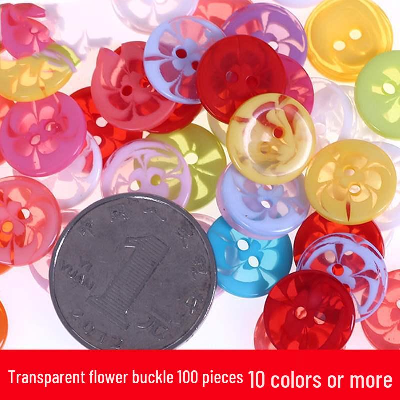 Colorful Resin Buttons for Kids' Creative DIY Projects and Pasting Painting