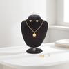 Velvet Necklace Display Stand Set - Jewelry Mannequin for Pendants
