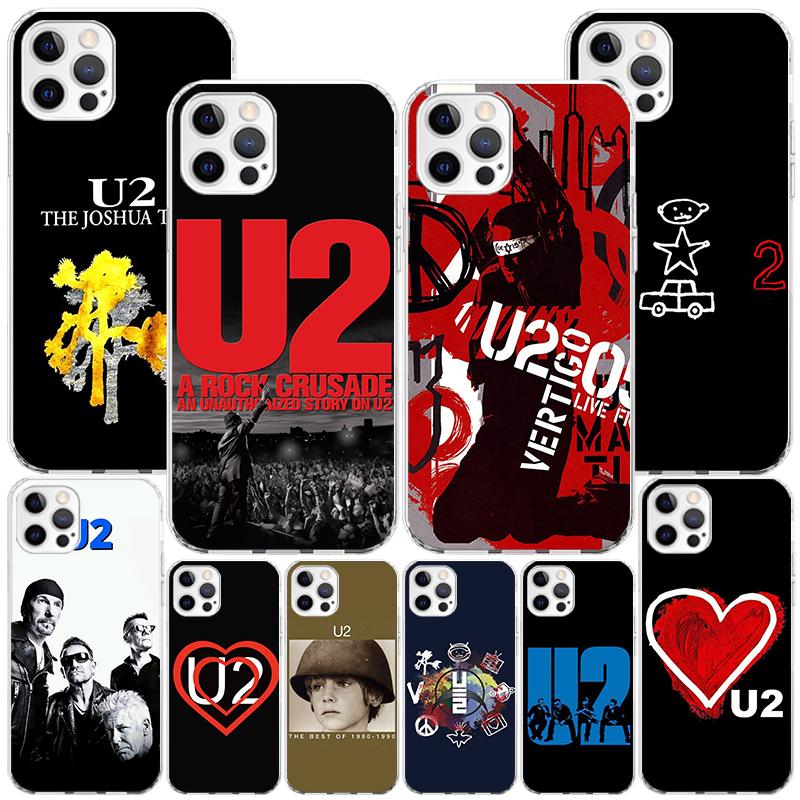 Band U-U2 Rock Phone Case For iPhone 13 12 Mini 11 Pro Max XS XR X SE 7 8 Plus 5S 5 6S 6 Gift Print Cover Fundas
