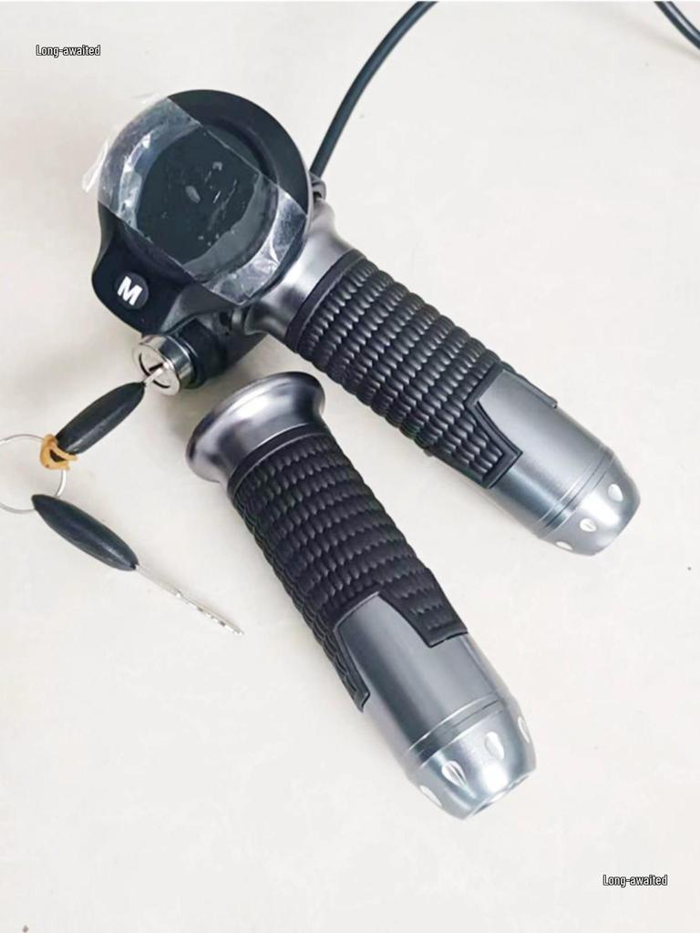 Multi-Function Aluminum Alloy Ride-Hailing Handlebar with Instrument Key, Three-Speed, Speedometer, Universal 8-Wire, 48-72V
