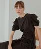 Etmont Pintuck String Dress, Black