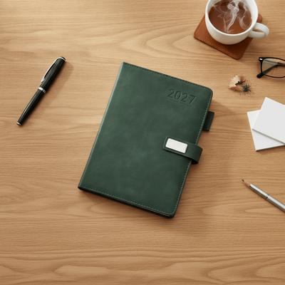 PU Leather Cover 2027 Schedule Planner Notepad A5 To-do List Notebook Schedule Journal  Business