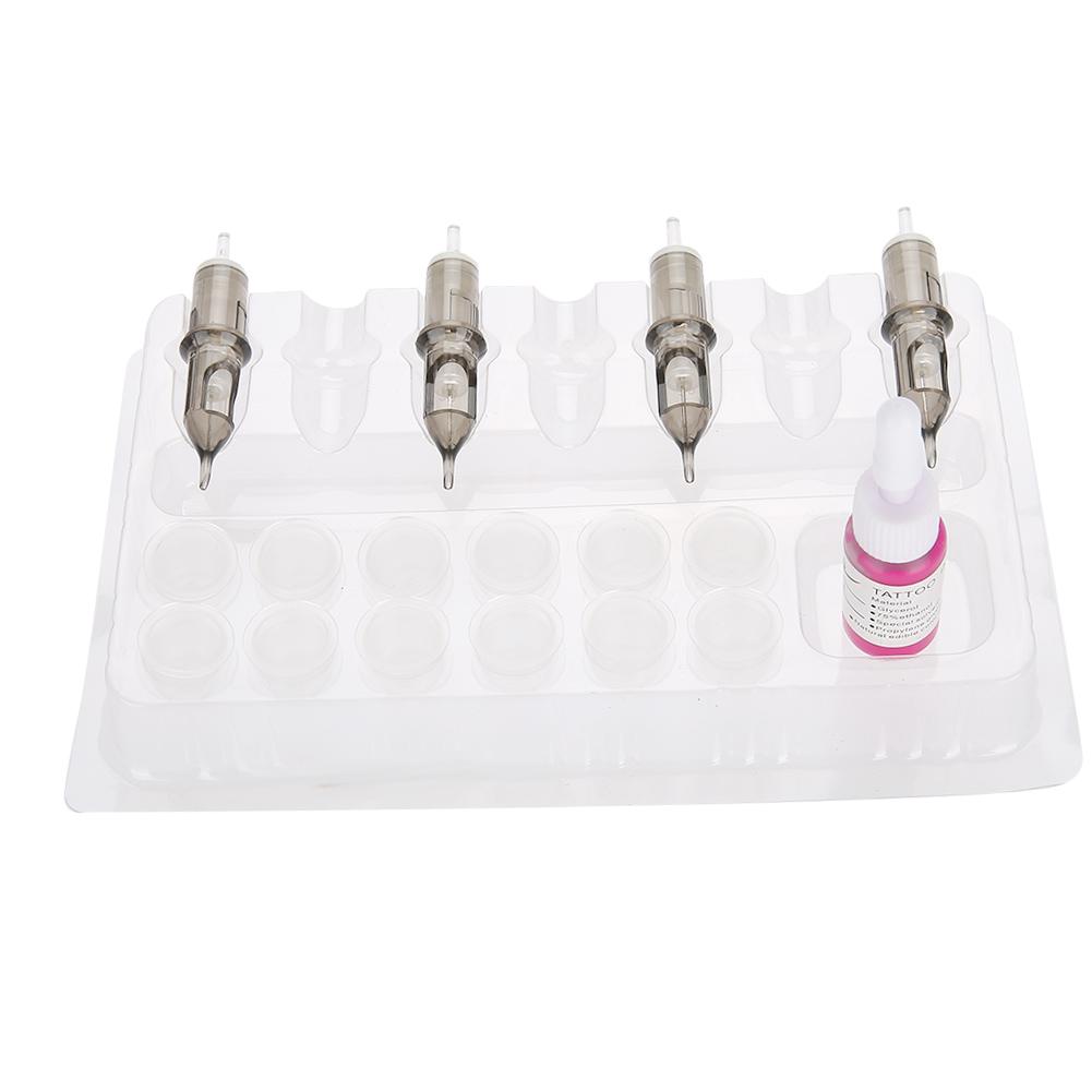 Pro 20pcs Trays Clear Disposable DGT Plastic Tattoo Cartridge Needle Holder Stand