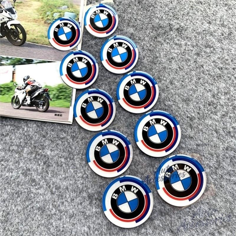 56mm 60mm 65mm Car Wheel Sticker For BMW M3 E46 E90 F30 F10 G20 X5 50th Anniversary Emblem Badge 2Pcs DIY Auto Rim Hub Cap Decal eedc63