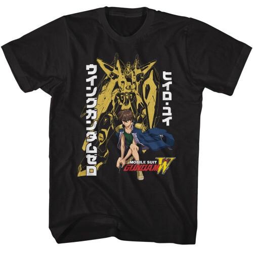 

Gundam Heero Yuy and Wing Gundam Zero Black TShirt Unisex T-Shirt XXXXL