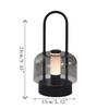 Rechargeable Camping Style Lamp Tri Color Touch Switch Desk Lamp Acrylic Material Metal Base Night Light Camping Use