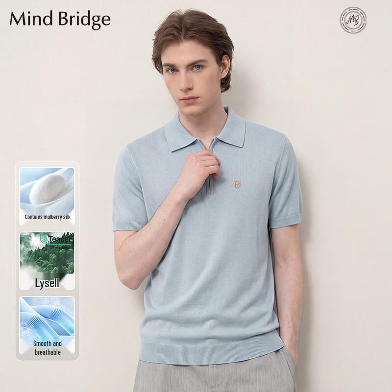 Mind Bridge Men s Half-Zip Short Sleeve Polo Shirt 4XL