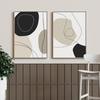 Boho Geometric Line Black Beige Posters Abstract Wall Art Canvas Painting Print Picture for Living Room Interior Home Decoration