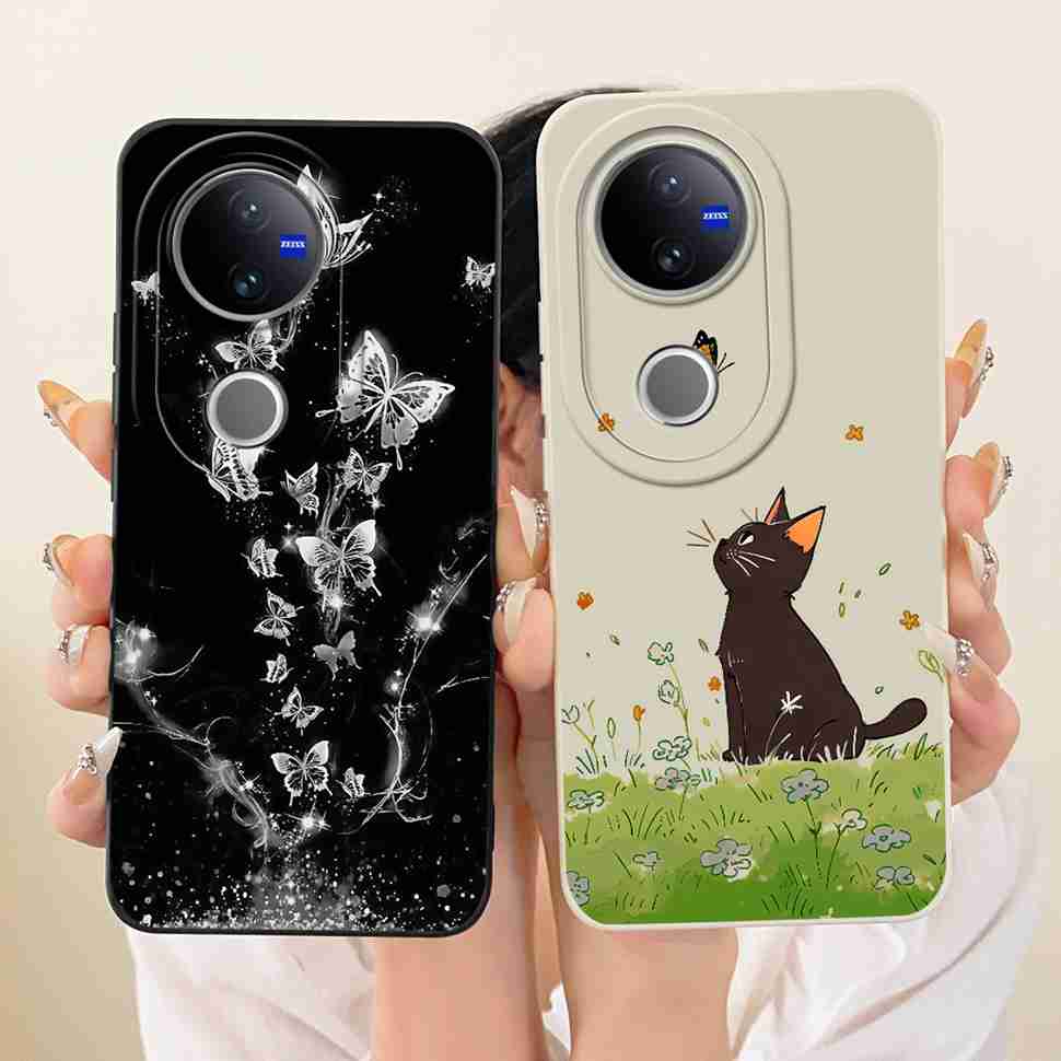 For VIVO V50 5G Case Luxury Silicone Shockproof VIVOV50 5G V2427 Casing Colorful Cartoon Soft Protective Shell Cell Phone Case