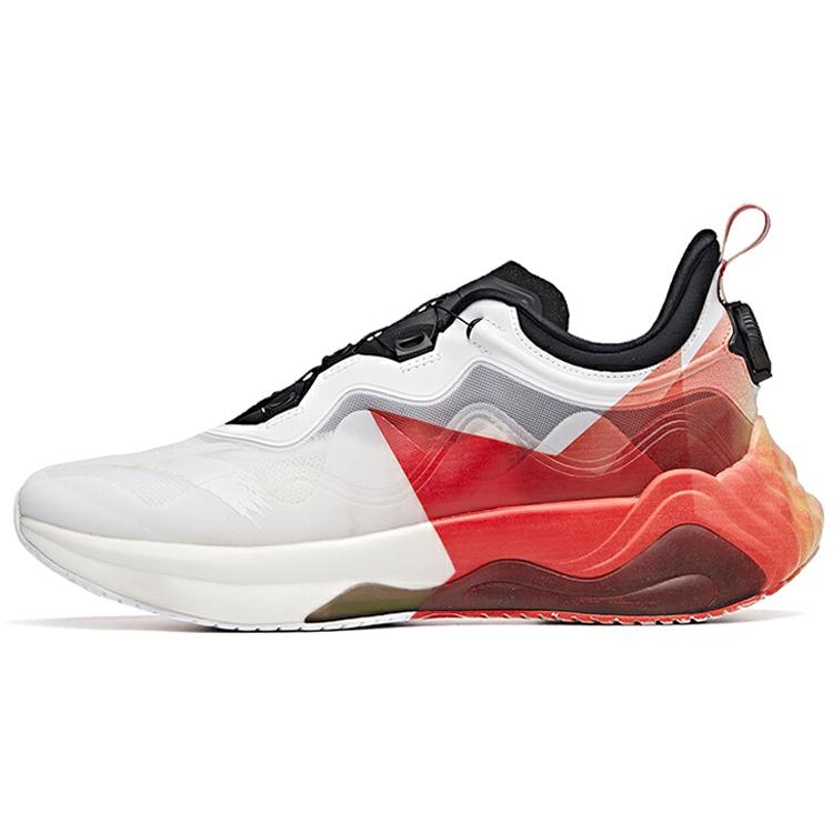 

Anta Textile, Synthetic Leather Cushioning Slip Resistant Coverage Low top Running Shoes Men s Red White 112035518A-5 42.5