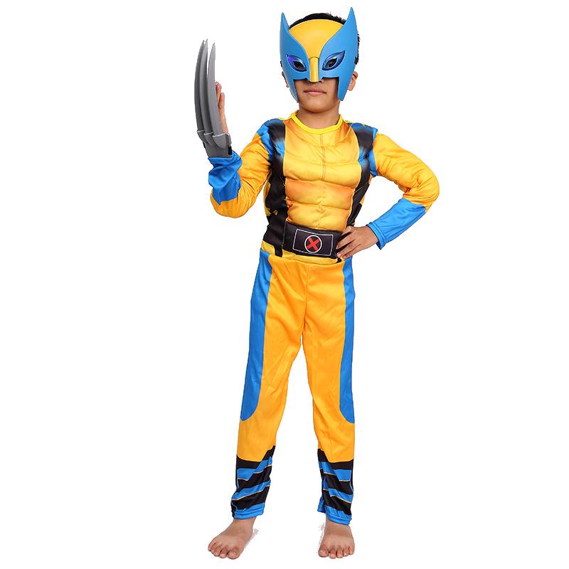 Kids' Muscle Werewolf Wolverine Halloween Cosplay Costume - Avengers Anime Performance Wear