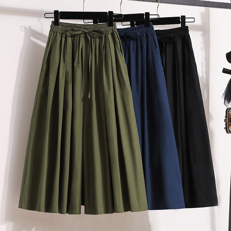 DIMANAF 2026 Summer New Plus Size Women Long Pants Clothing Loose Casual Elastic Waist Fashion Lady Bottoms