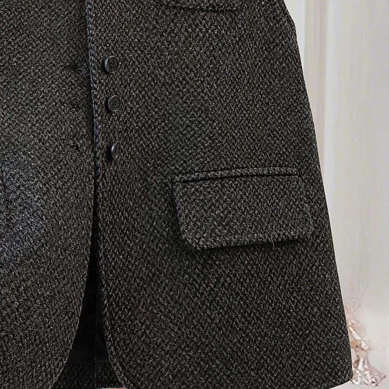 Women's Round Neck Wool Blend Vest