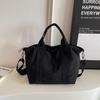 Solid Color Handbag Women's Large Capacity Lightweight Tote Bag Commuter Shoulder Crossbody Bag