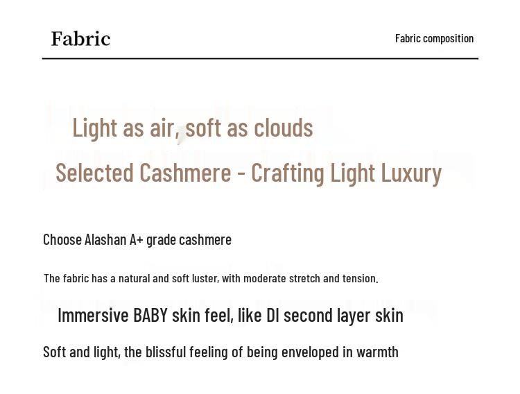 Women's High-Waist Loose Wool-Cashmere Blend Wide-Leg Pants