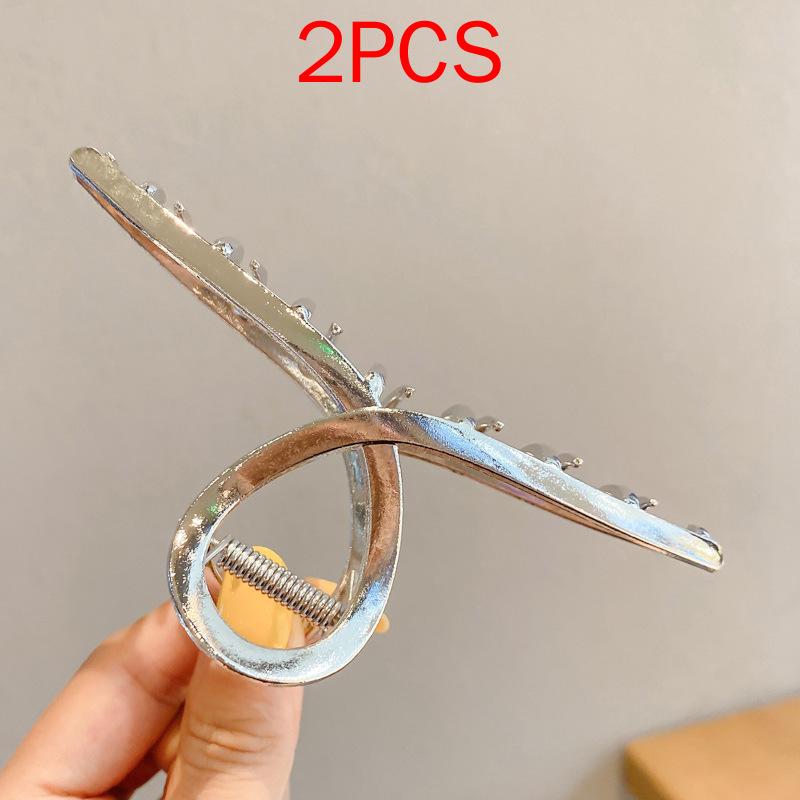 (87 Styles) 2pcs/ Set New Large Jelly Color Hair Clip Acrylic Hair Claw Shark Clamp For Women Girls Fashion Summer Updo Headwear Hair Accessories