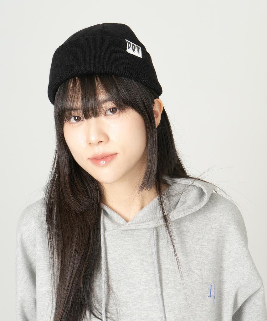 ODD DOT Logo Acrylic Beanie_Black