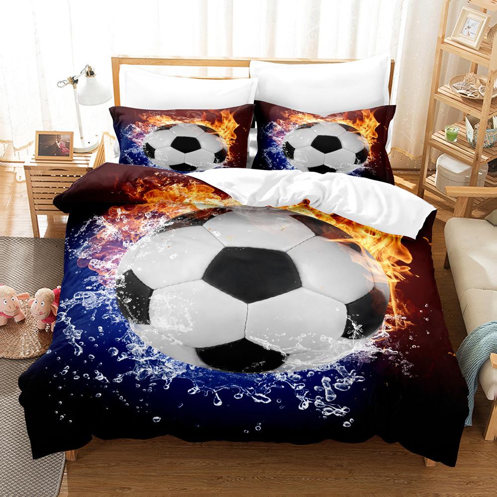 3D Digital Printing Football Series Three-Piece Bedding Quilt Set Two-Piece Set