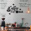 Metallschild „Coffee Bar“: Bohnendesign für stilvolle Wohndekoration. Charmantes Wanddekor aus Metall: Kaffee- und Teebar-Kunst für Zuhause und das Büro.