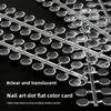 Nail art polka dot color card nail polish glue color display board bottle bottom bottle cap color card