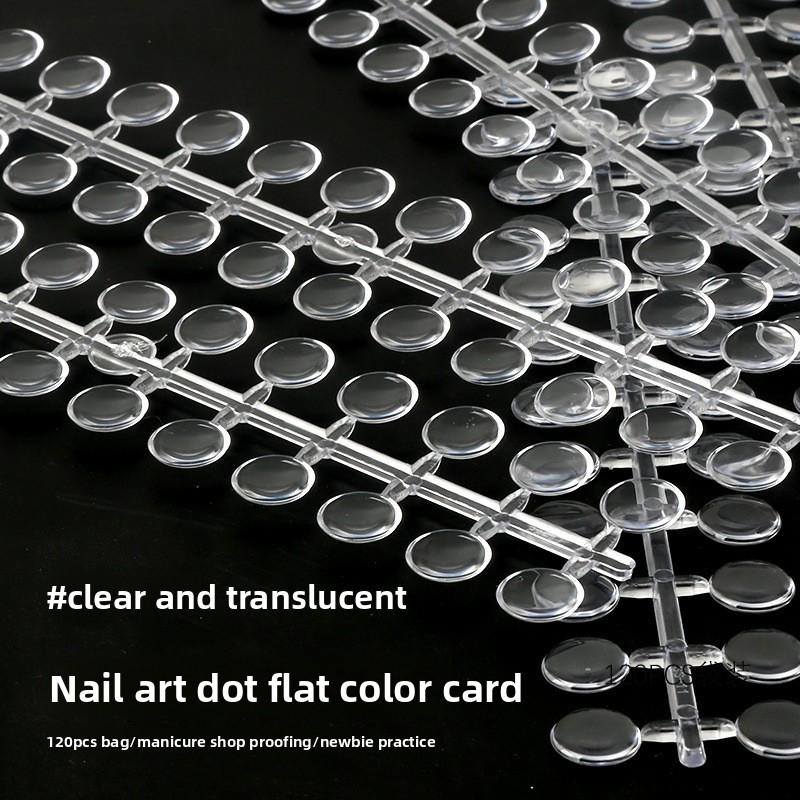 Nail art polka dot color card nail polish glue color display board bottle bottom bottle cap color card