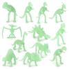 12 Archaeological Excavations Of Dinosaur Skeleton Fossils, Luminous Dinosaur Simulation Animal Model Toys, Static Ornaments