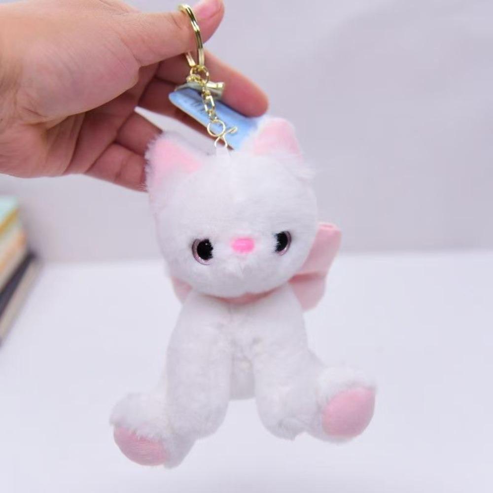 

Хлопок PP Брелок-кукла Котенок Мягкая Плюшевая Кукла Брелок Бант Кот Плюшевый Брелок Подвесной Аксессуар Style B