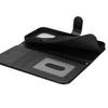 For iPhone 16 Pro Stand Case Textured Leather Wallet Phone Cover with Strap