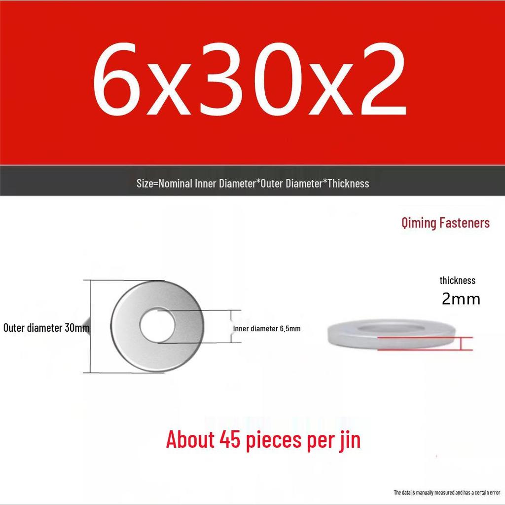 4.8 Grade Galvanized Iron Flat Washer M3-M40 Oversized Metal Screw Gasket Washer