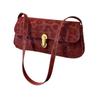 High Quality Large Capacity Shoulder Bag with Metal Buckle Leopard Print Underarm Bag Crossbody Bag