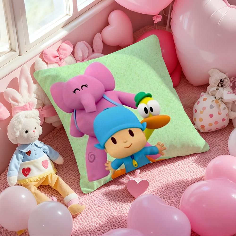 Poszewka na poduszkę B-Boy-Girl-Pocoyo z nadrukiem, poszewka na poduszkę do salonu, na sofę, dekoracja sypialni