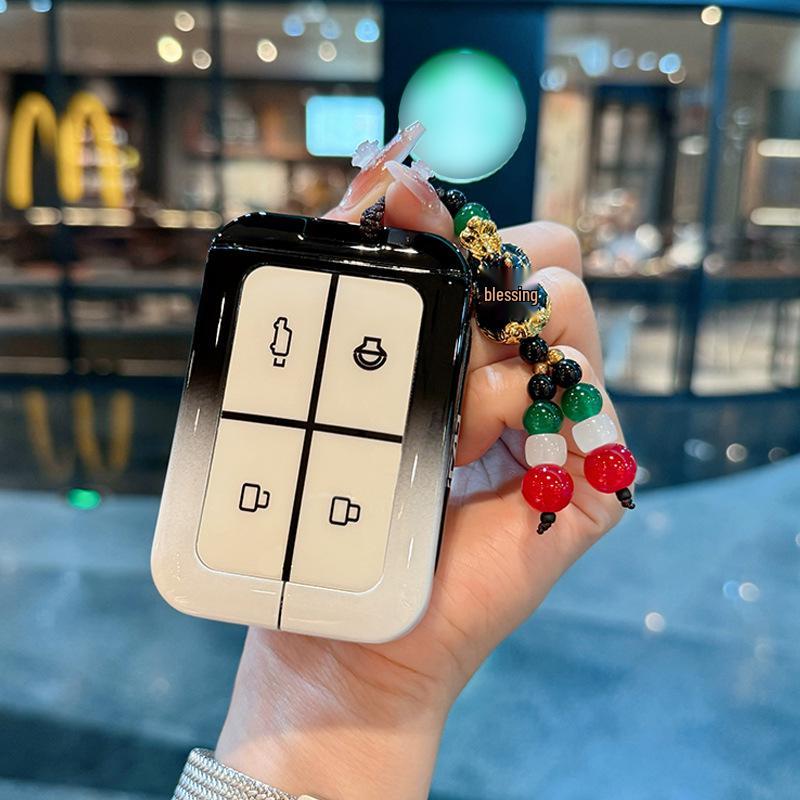 Metal Protective Key Case for Chery 25 Models iCarV23 - Unisex Smart Bluetooth Remote Cover