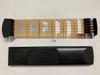 Six-String Portable Pocket Guitar Fingerboard with Flower Pattern - Black Practice Tool