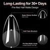 100Pcs Soft Gel False Nail Tips Short Square Coffin Almond Artificial Press On Fake Nails Extension Manicure Tools