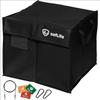 safLife Foldable Garbage Collection Privacy 125L Collection and Includes Secure Wire and Sign Card Crow-Proof Bin, Freestanding, Protection, Capacity,