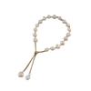 Gold Color Beads Pearls Mixed Adjustable Chain Bracelet Elegant Exquisite Bangles For Women  Jewelry Gift