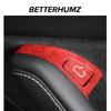 Betterhumz for Tesla Model 3 Model Y Door Lock Button Trim Sticker Car Window Control Panel Sticker Decals Interior Accessories