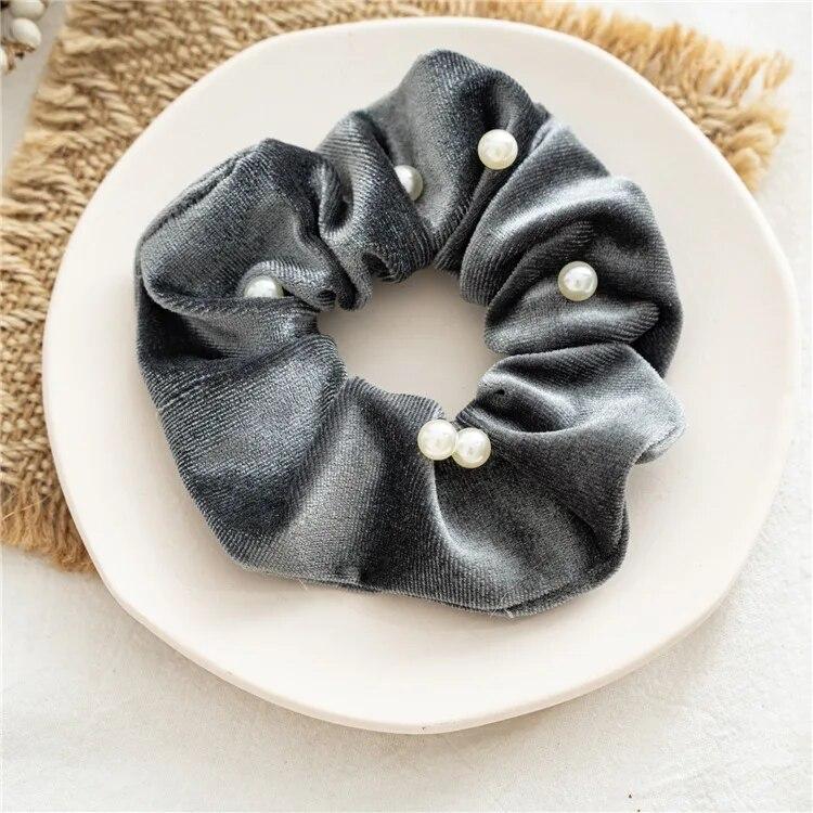 Bohemia Star Large Hair Rings Scrunchies Vintage Flocked Elastic Hairband Trendy Hair Ropes Headbands Hair Accessories For Women Headwear